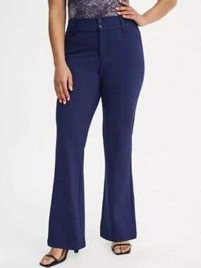 Torrid Trouser Bootcut Ponte Pant in Navy (Peacoat)